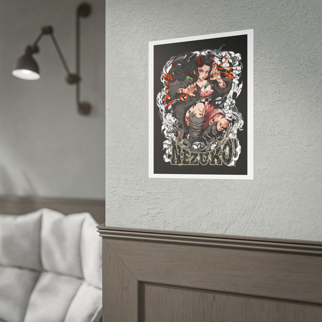 Nezuko Demon Girl Anime Poster — Rolled Collectible Wall Art
