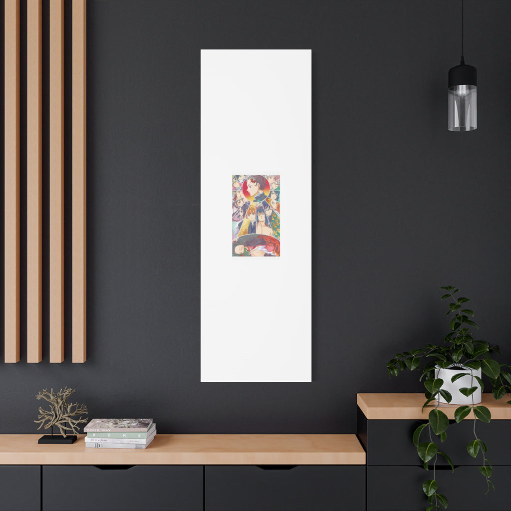 Anime Character Collage Matte Canvas Print - Stretched Wall Art