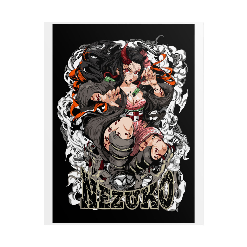 Nezuko Demon Girl Anime Poster — Rolled Collectible Wall Art