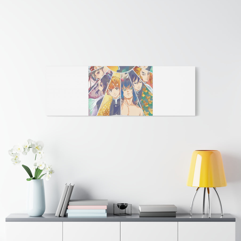 Anime Character Collage Matte Canvas Print - Stretched Wall Art