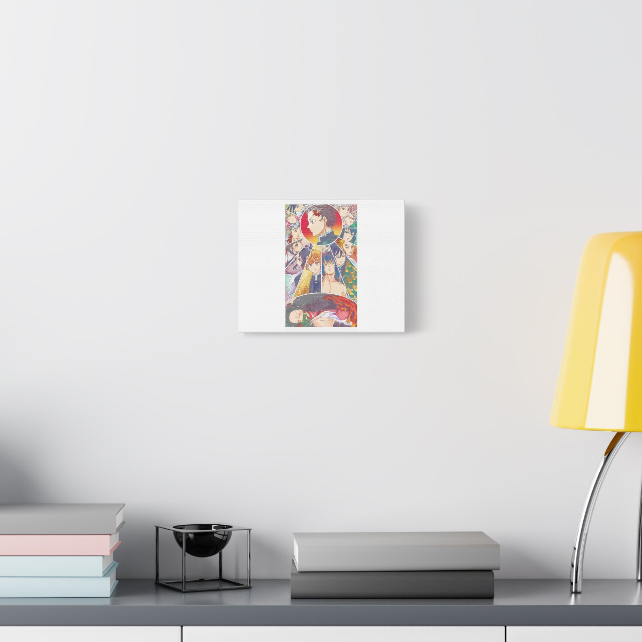 Anime Character Collage Matte Canvas Print - Stretched Wall Art