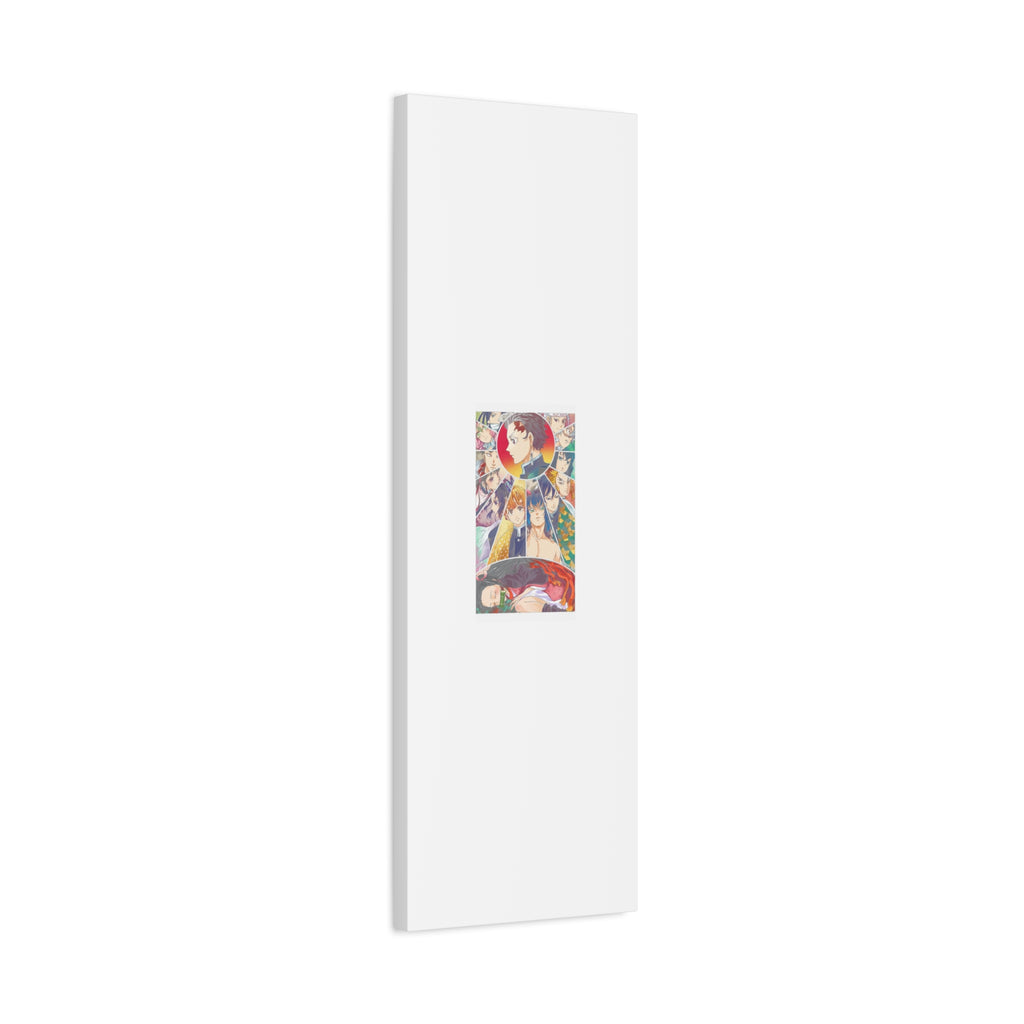 Anime Character Collage Matte Canvas Print - Stretched Wall Art