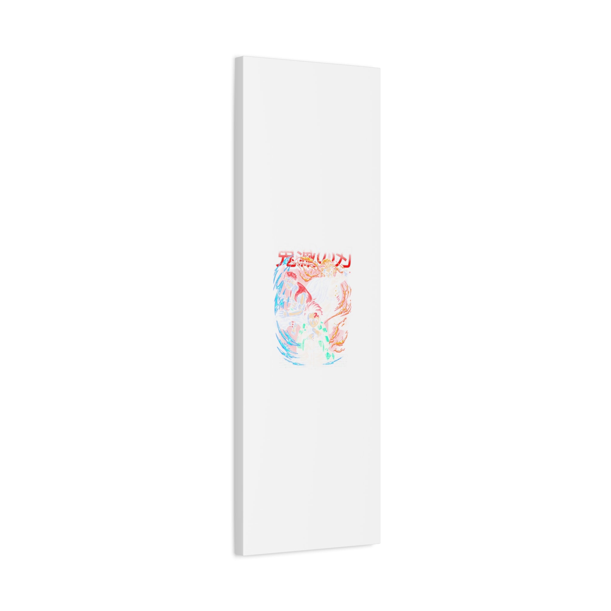 Anime Canvas Wall Art — Demon Slayer Tanjiro & Rengoku Matte Stretched Print