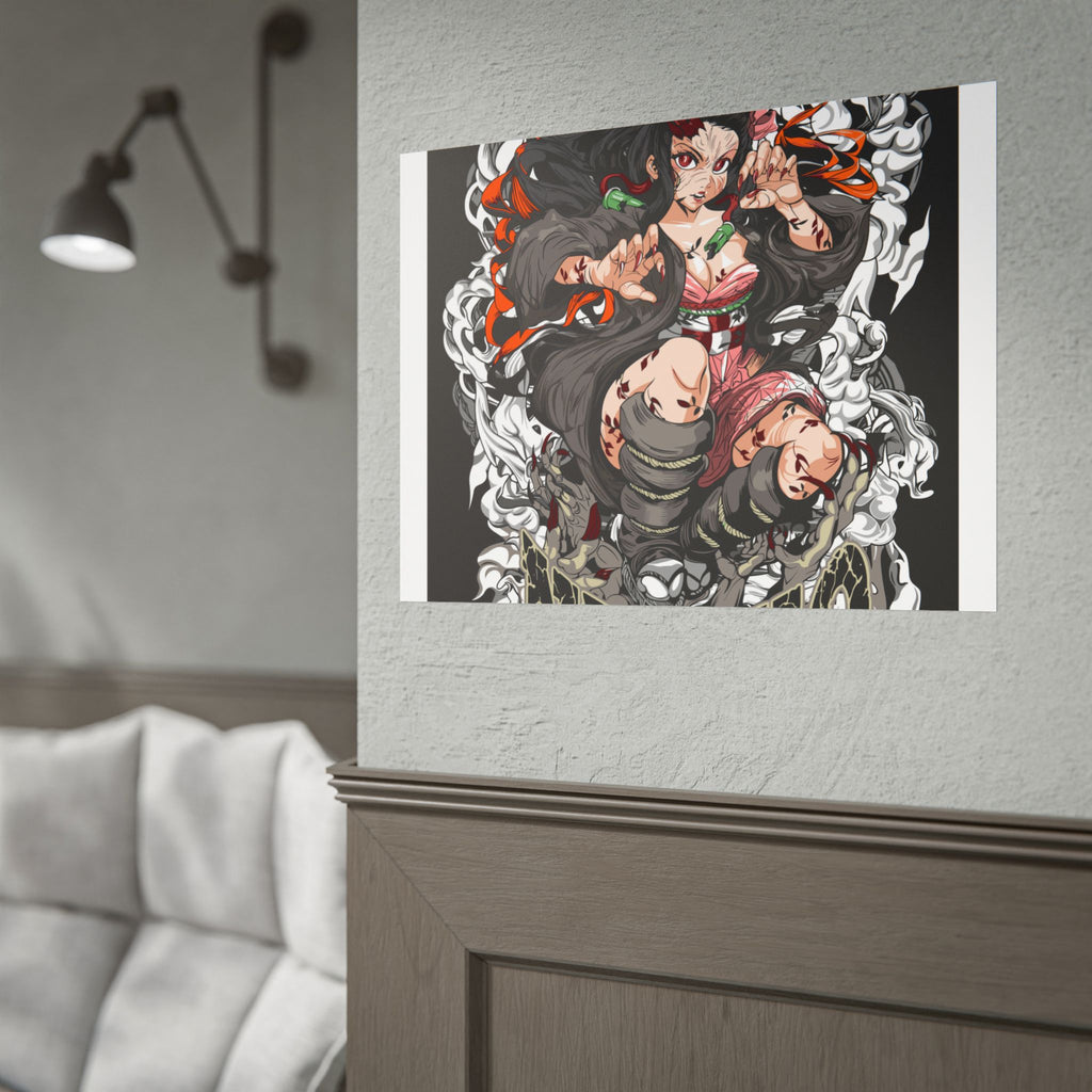Nezuko Demon Girl Anime Poster — Rolled Collectible Wall Art