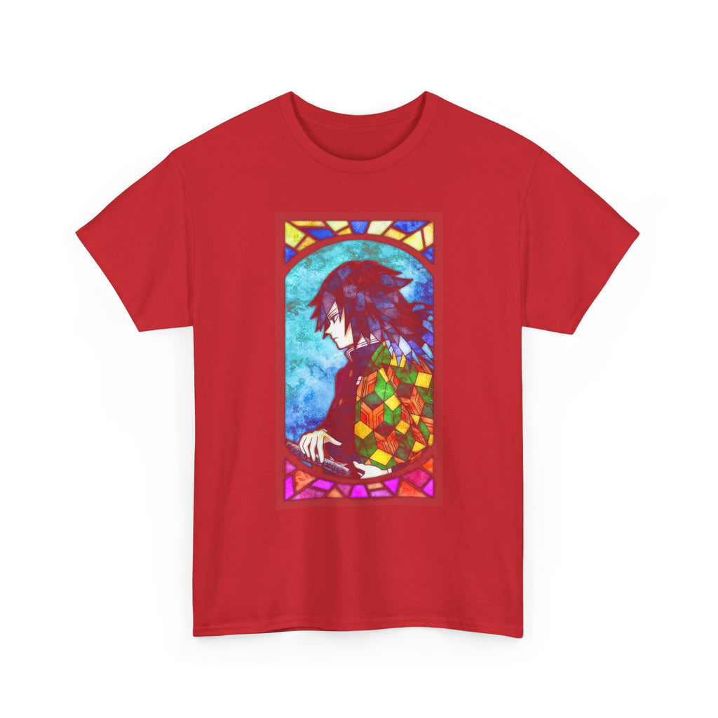 Stained Glass Owl T-Shirt — Colorful Mosaic Bird Graphic Tee