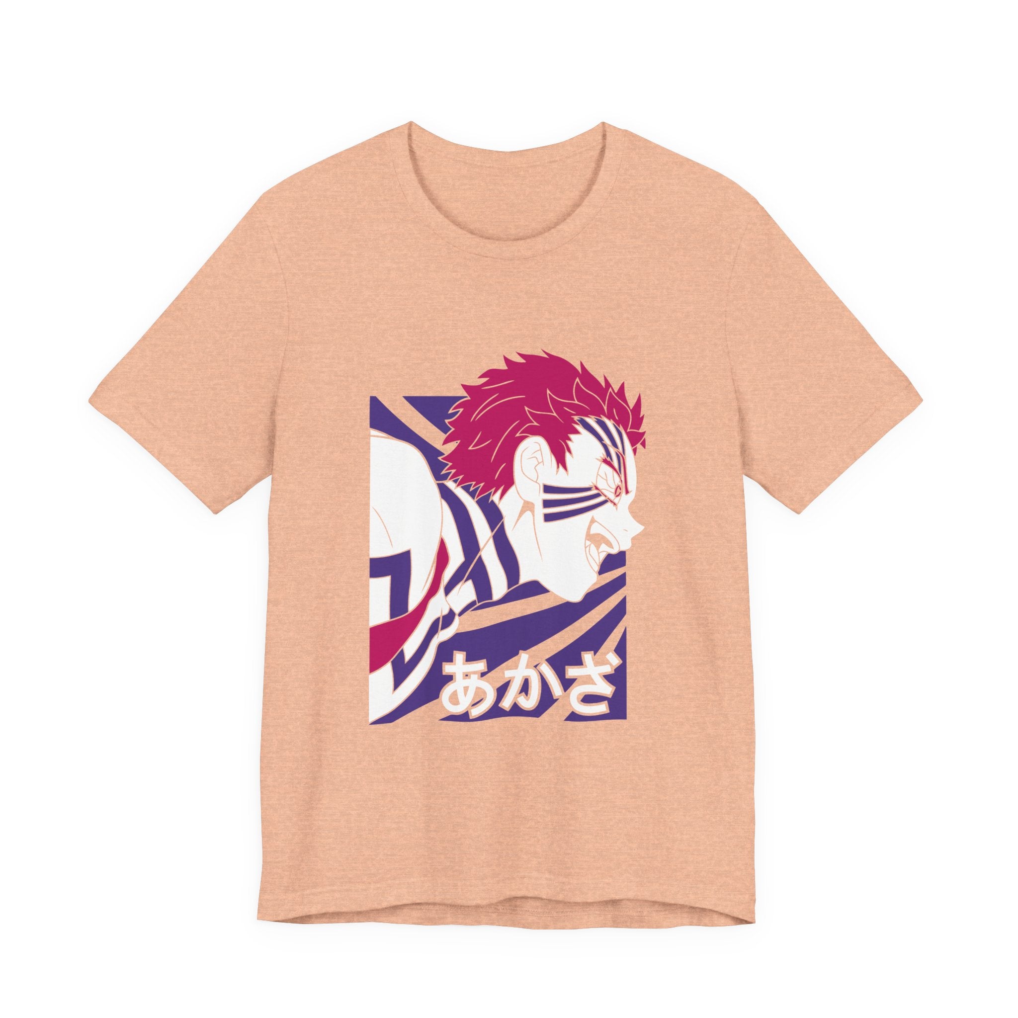 Anime Tiger Face T‑Shirt — Stylized Red & Purple Graphic Tee