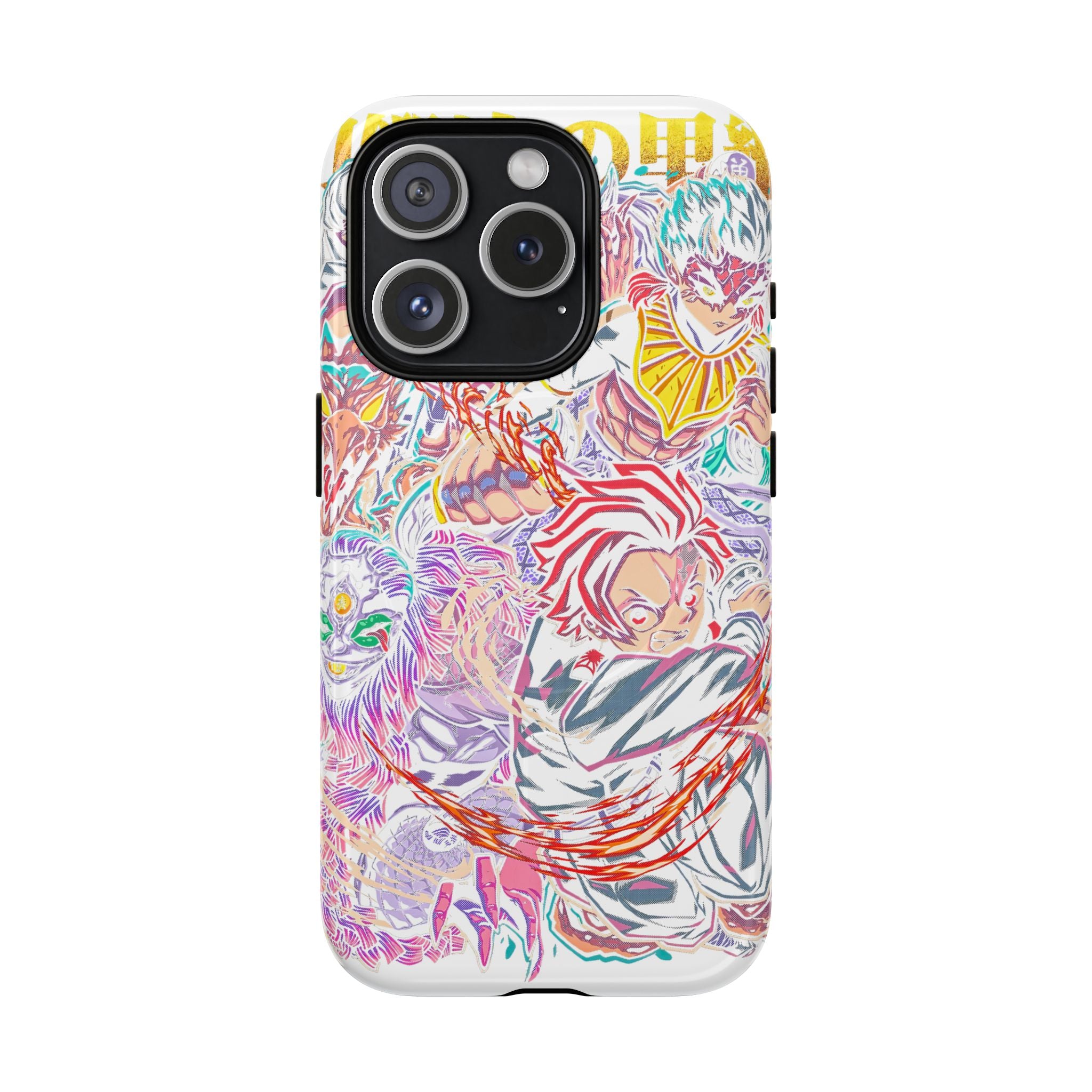 Anime Battle Phone Case — Colorful Demon Slayer Collage Magnetic Case