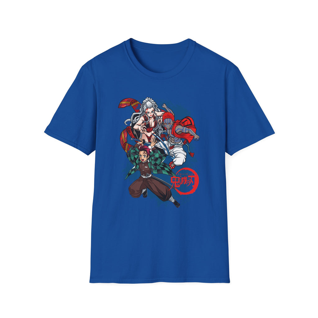 Anime Crew Graphic T-Shirt — Samurai & Fighters Illustration