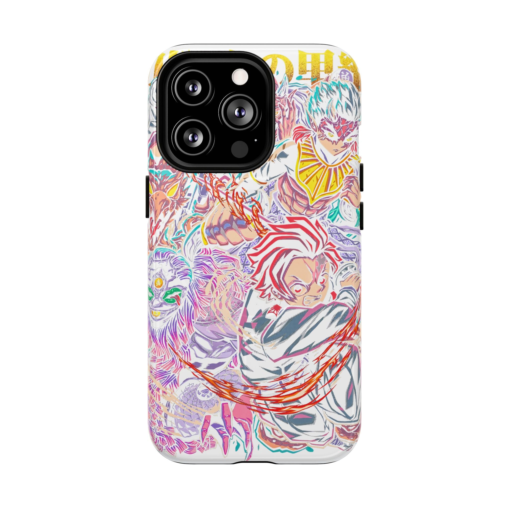 Anime Battle Phone Case — Colorful Demon Slayer Collage Magnetic Case