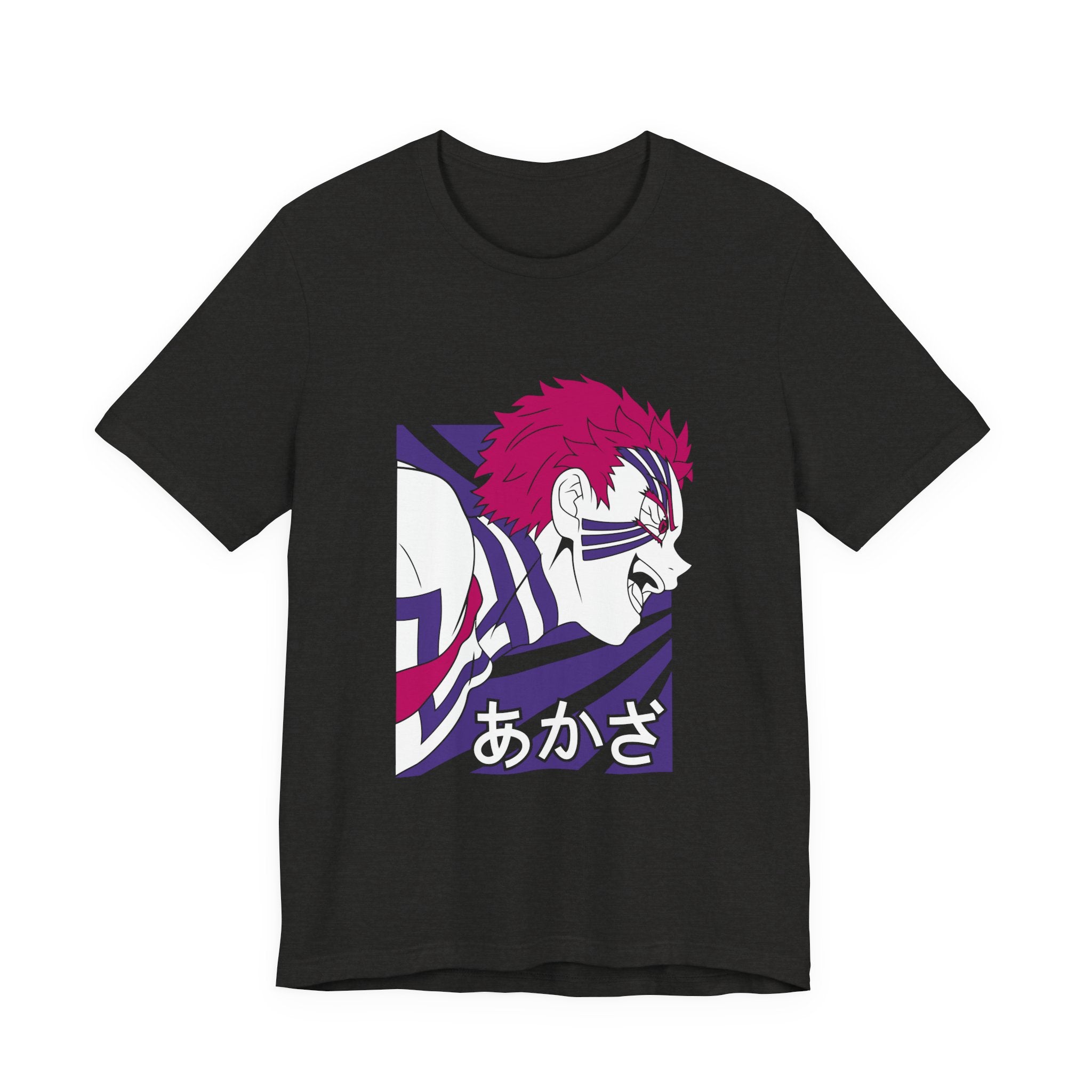 Anime Tiger Face T‑Shirt — Stylized Red & Purple Graphic Tee