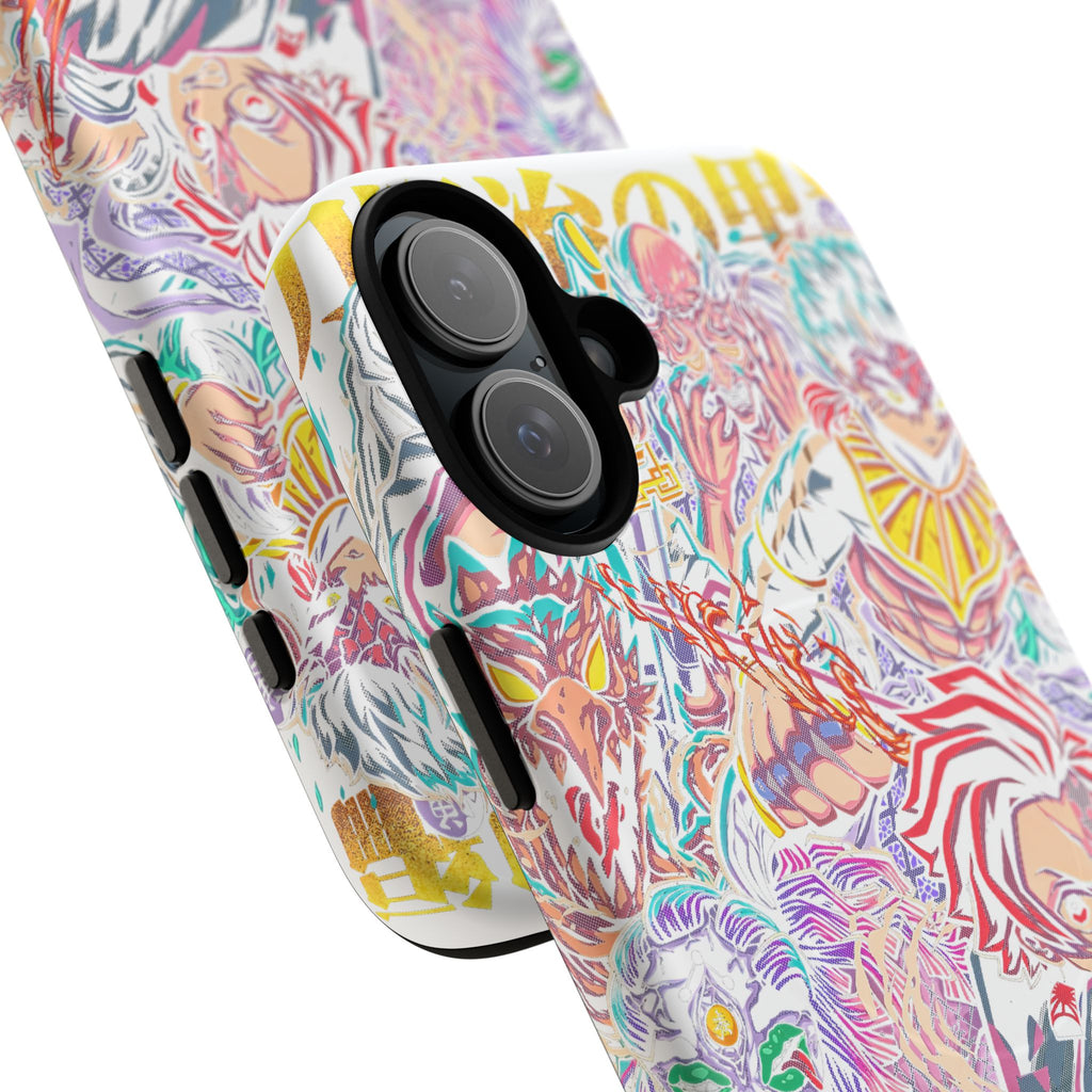 Anime Battle Phone Case — Colorful Demon Slayer Collage Magnetic Case