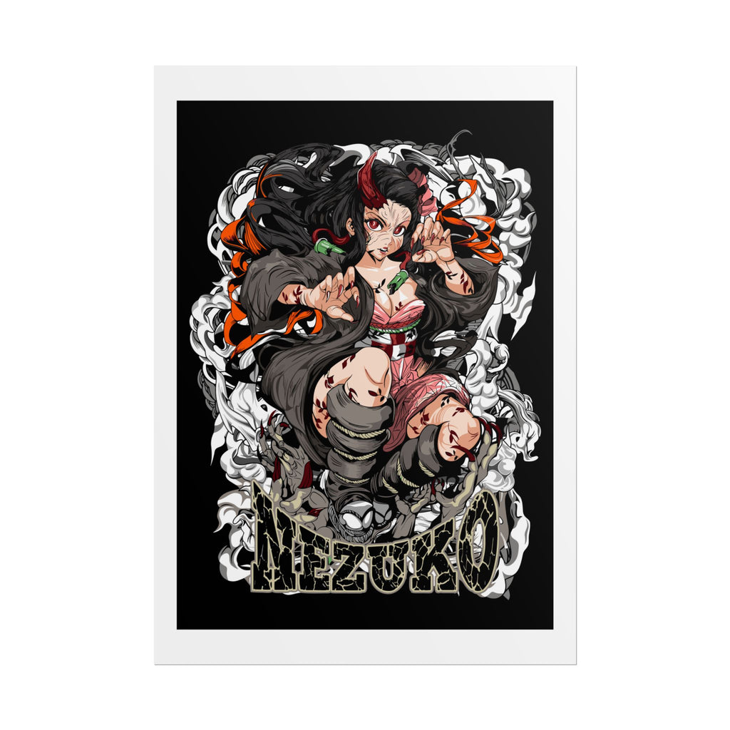 Nezuko Demon Girl Anime Poster — Rolled Collectible Wall Art