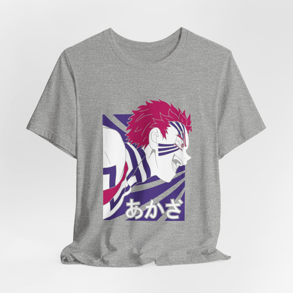 Anime Tiger Face T‑Shirt — Stylized Red & Purple Graphic Tee