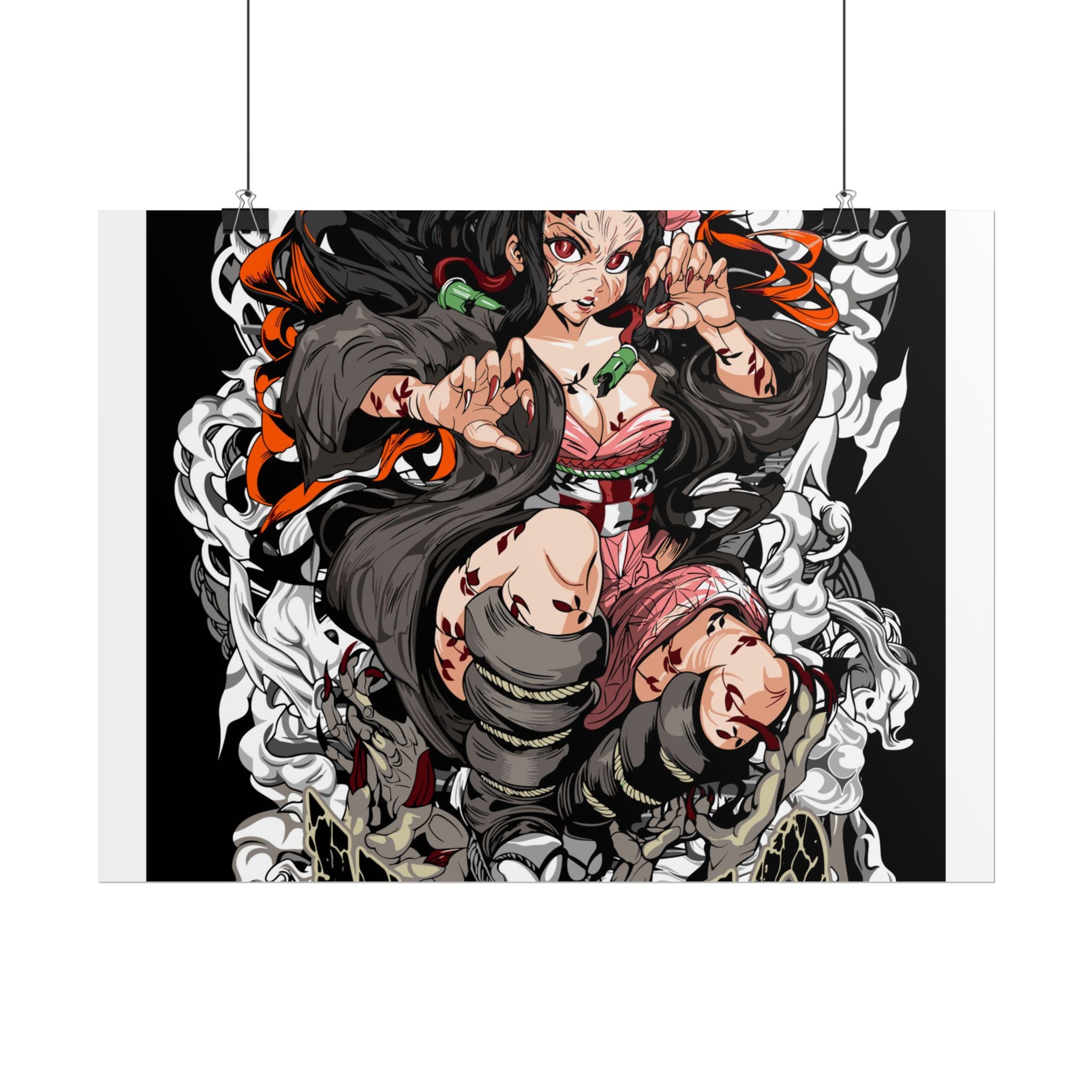 Nezuko Demon Girl Anime Poster — Rolled Collectible Wall Art