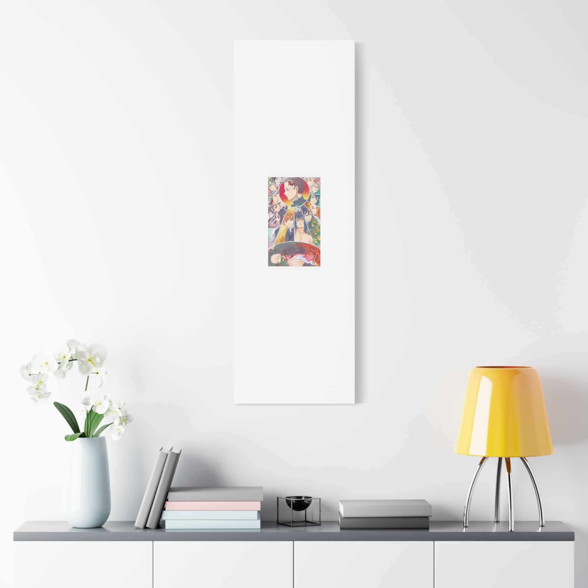 Anime Character Collage Matte Canvas Print - Stretched Wall Art