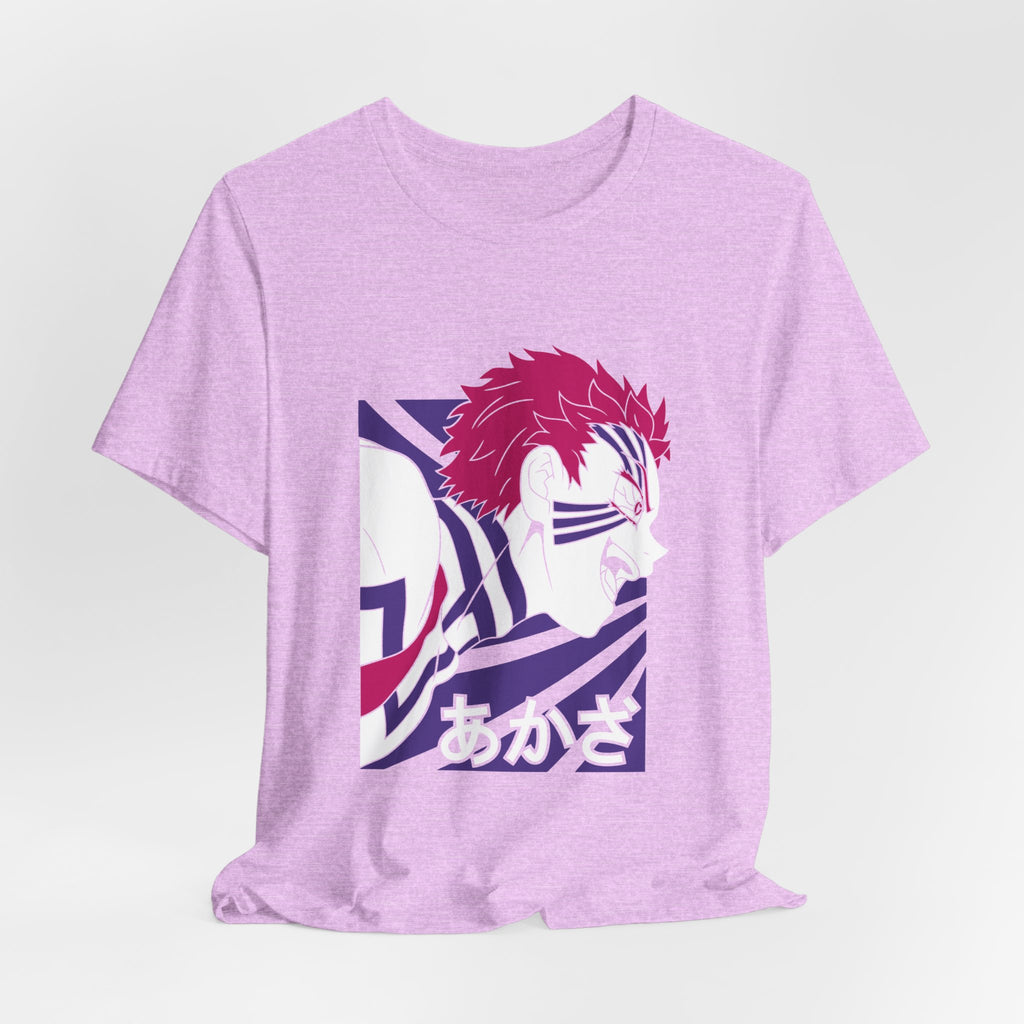 Anime Tiger Face T‑Shirt — Stylized Red & Purple Graphic Tee