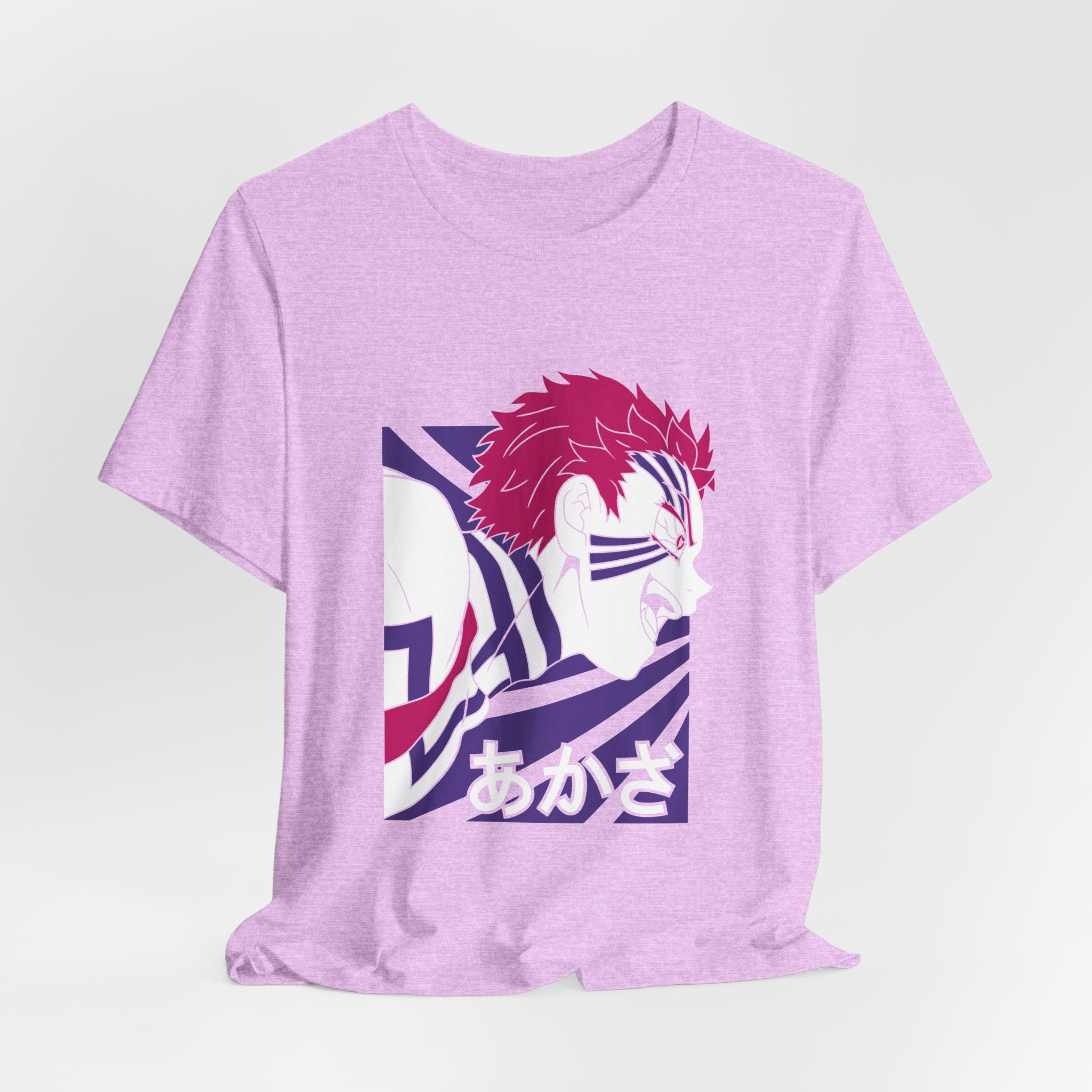 Anime Tiger Face T‑Shirt — Stylized Red & Purple Graphic Tee