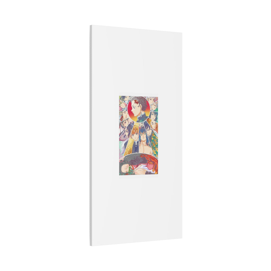 Anime Character Collage Matte Canvas Print - Stretched Wall Art