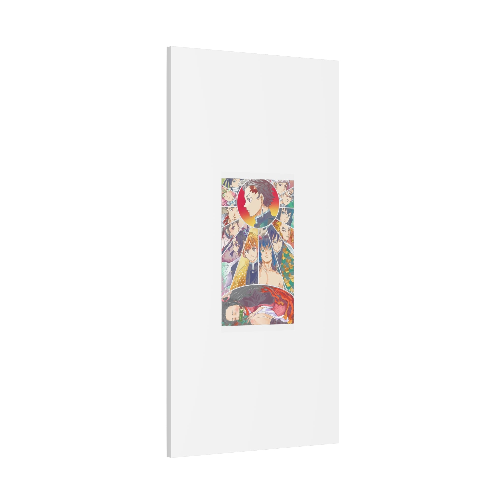 Anime Character Collage Matte Canvas Print - Stretched Wall Art