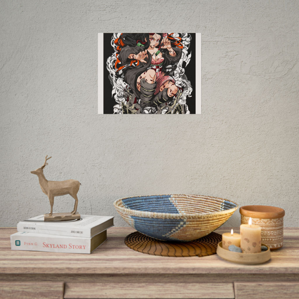 Nezuko Demon Girl Anime Poster — Rolled Collectible Wall Art