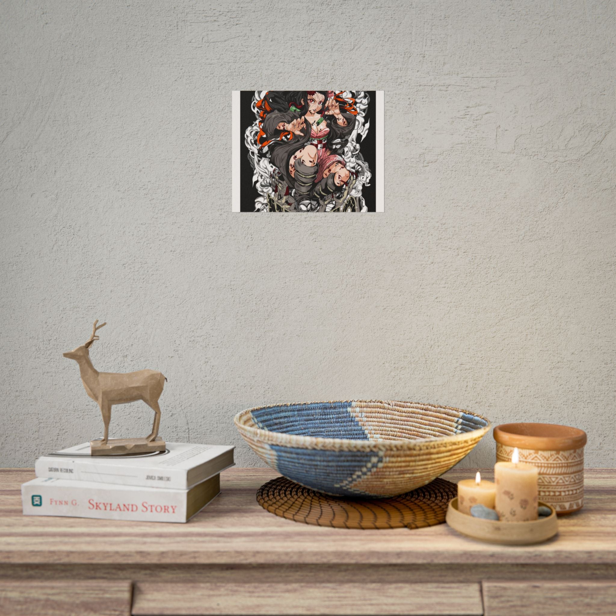 Nezuko Demon Girl Anime Poster — Rolled Collectible Wall Art