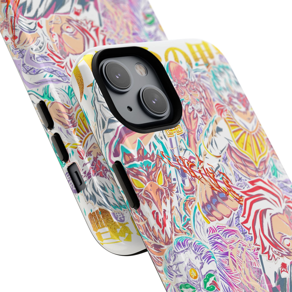 Anime Battle Phone Case — Colorful Demon Slayer Collage Magnetic Case