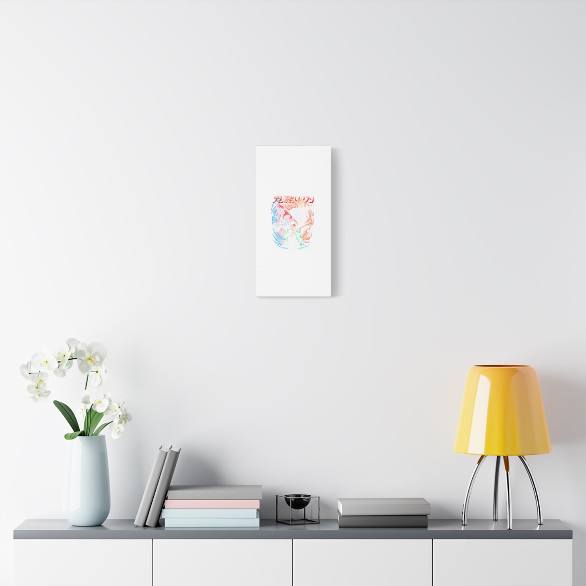 Anime Canvas Wall Art — Demon Slayer Tanjiro & Rengoku Matte Stretched Print