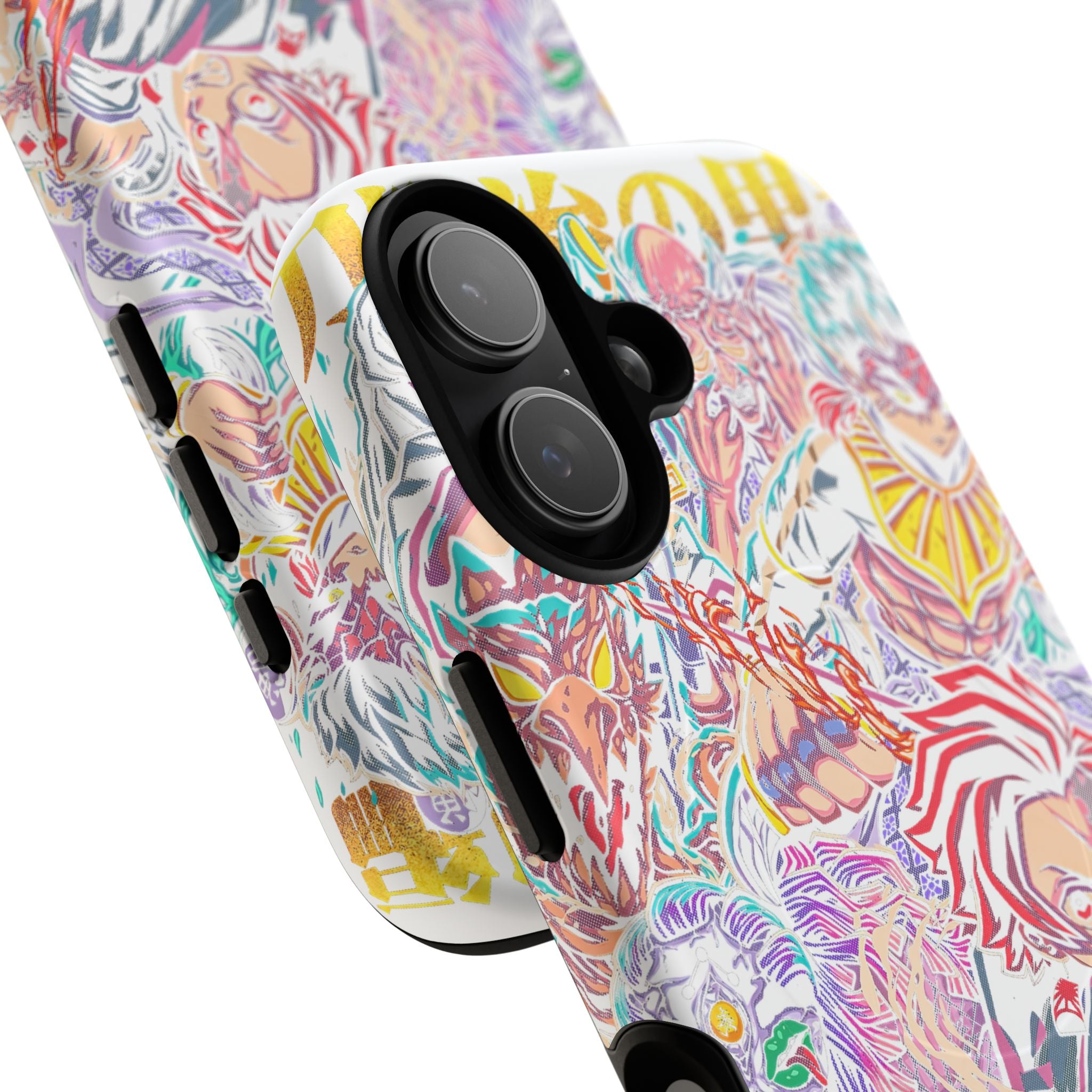 Anime Battle Phone Case — Colorful Demon Slayer Collage Magnetic Case