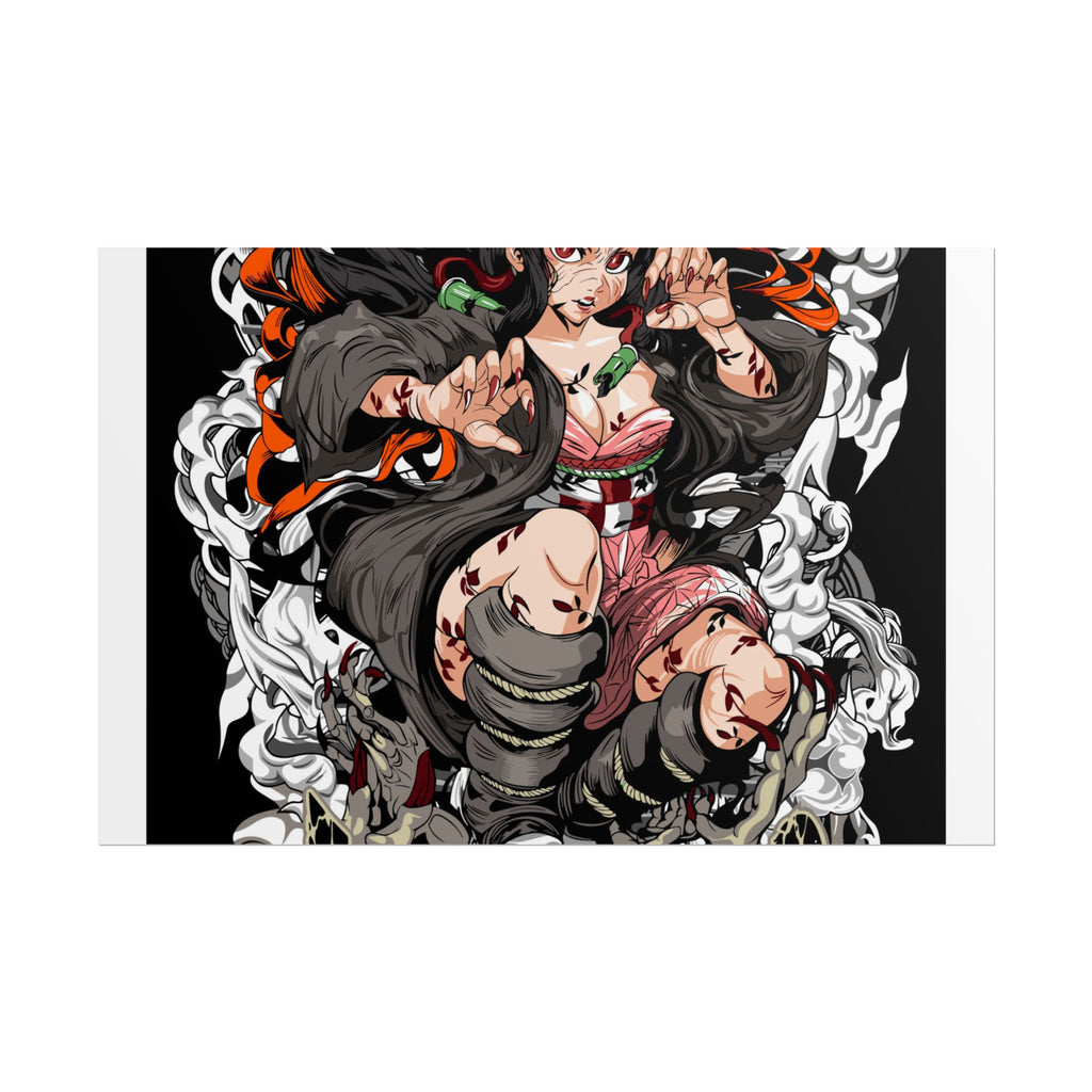Nezuko Demon Girl Anime Poster — Rolled Collectible Wall Art