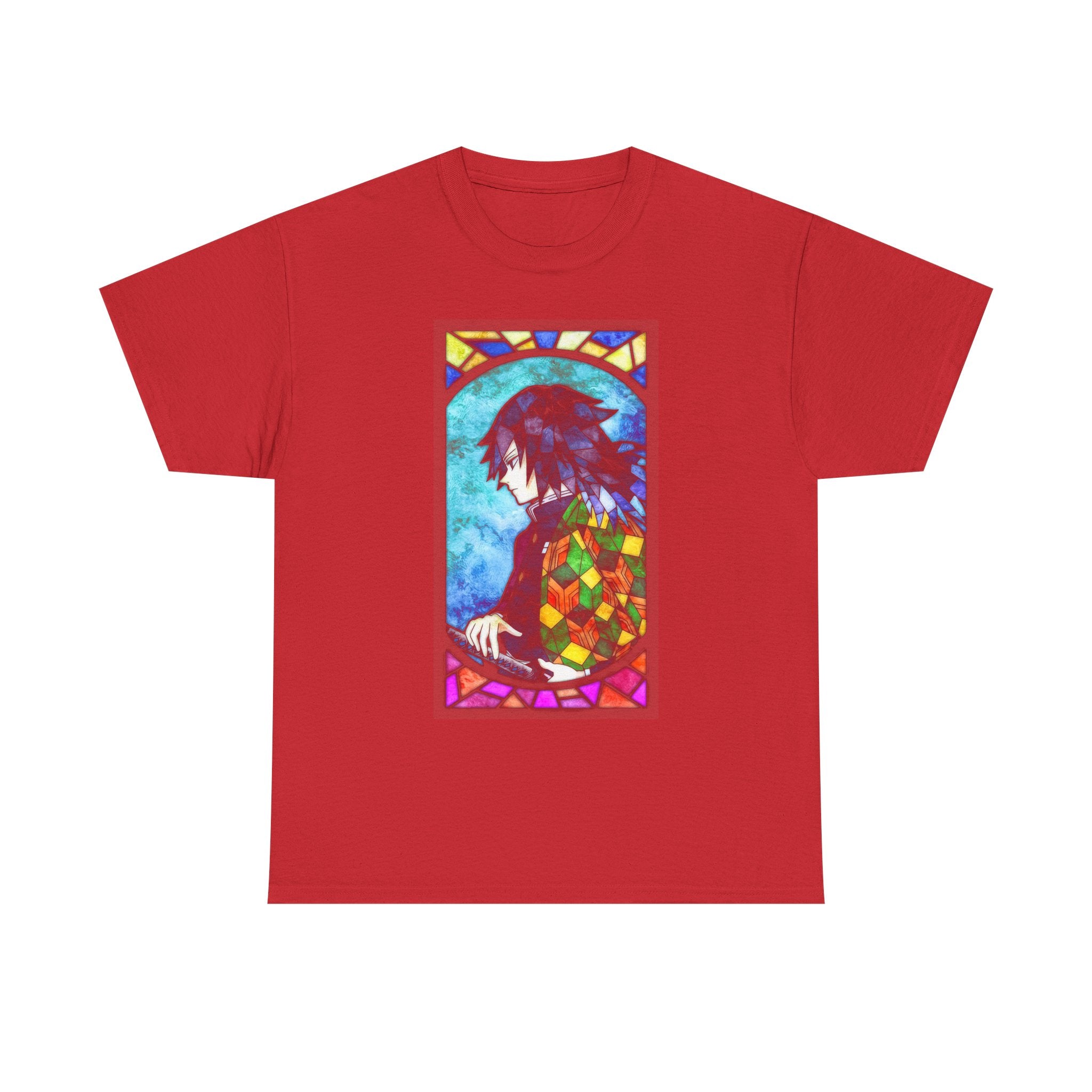 Stained Glass Owl T-Shirt — Colorful Mosaic Bird Graphic Tee