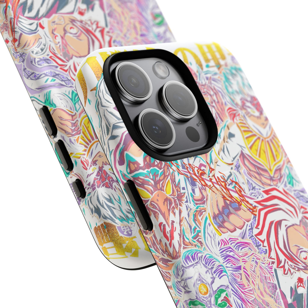 Anime Battle Phone Case — Colorful Demon Slayer Collage Magnetic Case
