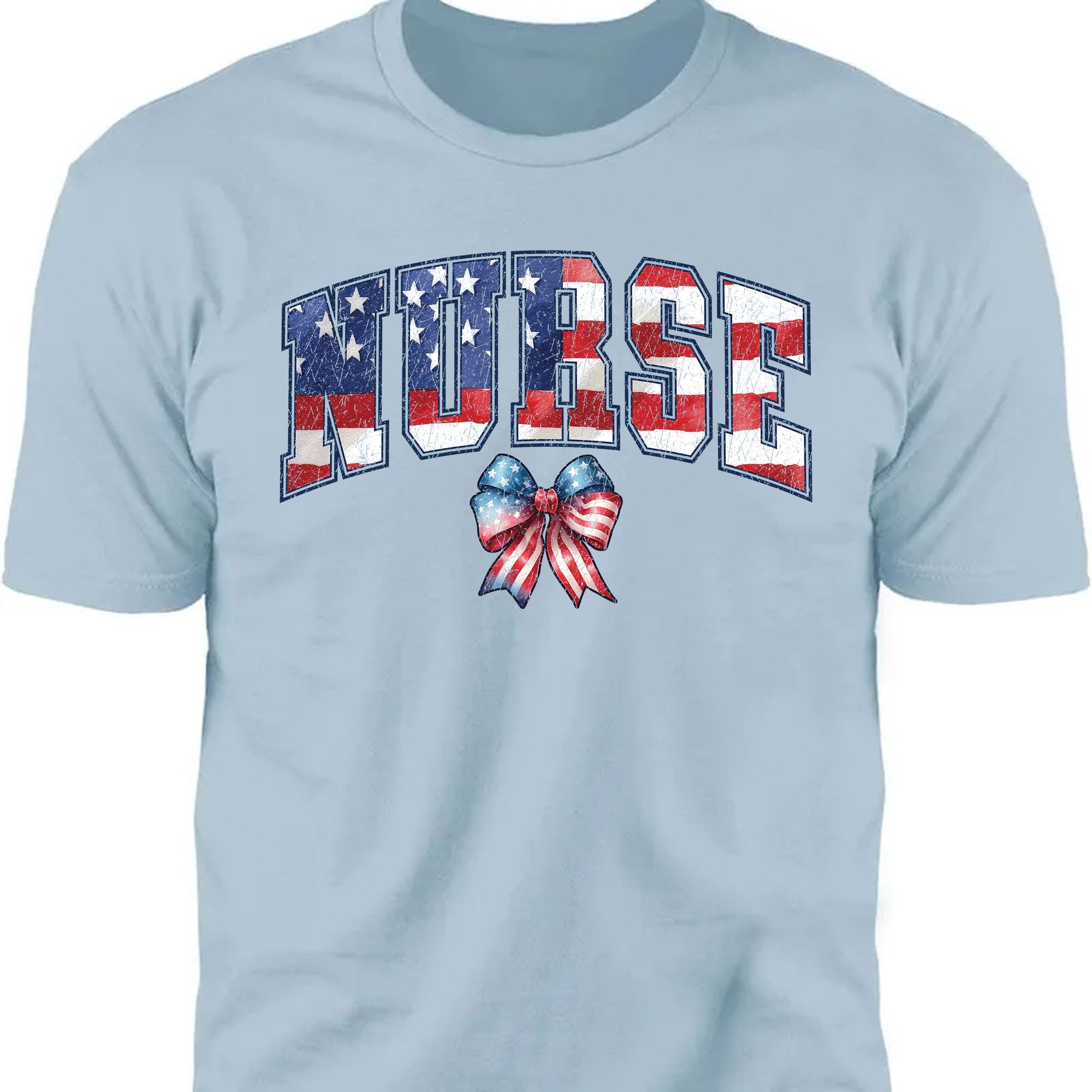 Retro Nurse Coquette Shirt | American Nurse T-Shirt | Nurse Life Shirt | 4th Of July Shirt | Independence Day Tee 682314
