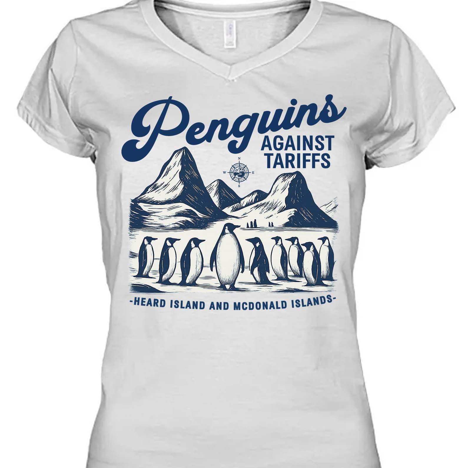 Penguins Against Tariffs Shirt – Funny 8647 Anti Trump Shirt, Resist Penguins Tariff Protest Bright T-Shirt, Anti MAGA Political Tee 682193