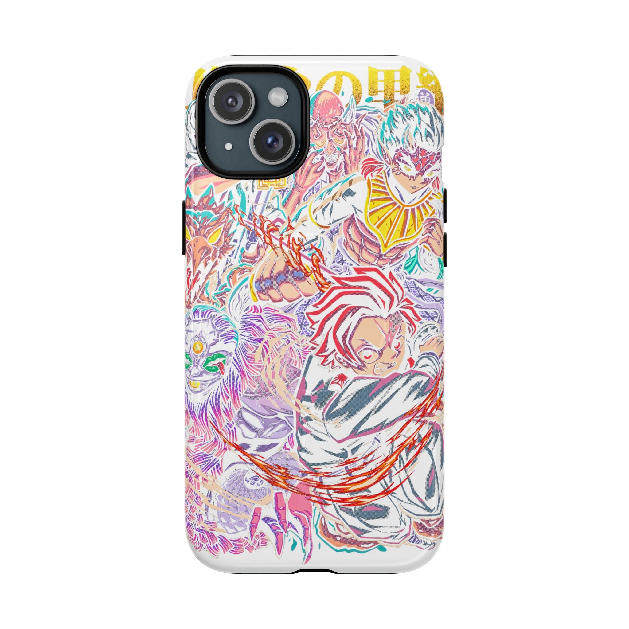 Anime Battle Phone Case — Colorful Demon Slayer Collage Magnetic Case