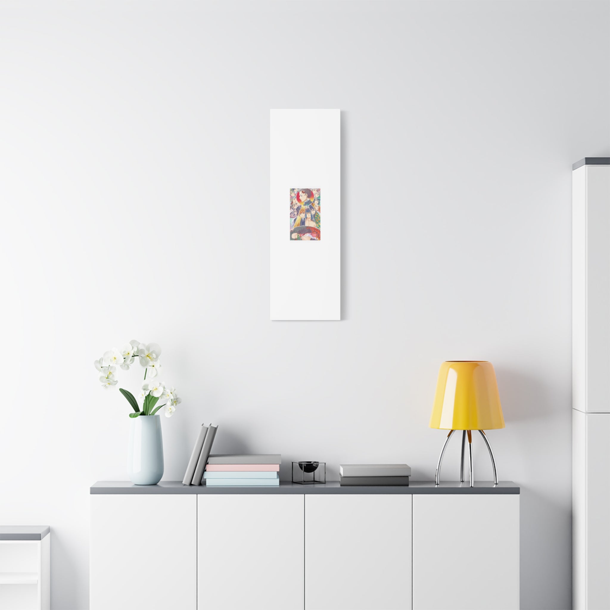 Anime Character Collage Matte Canvas Print - Stretched Wall Art