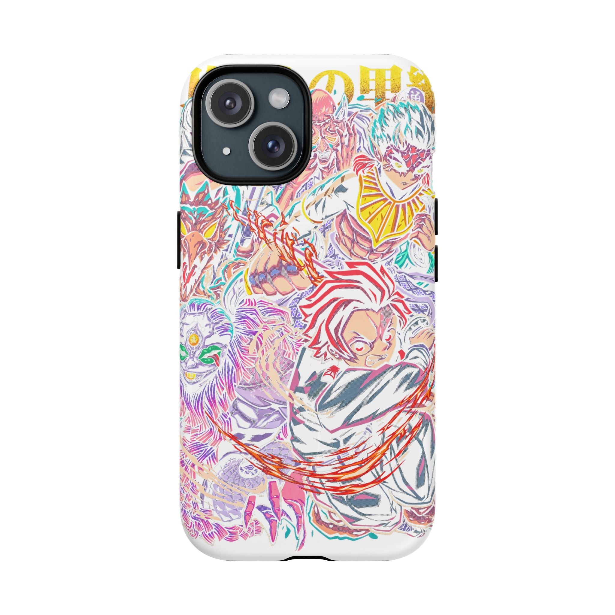 Anime Battle Phone Case — Colorful Demon Slayer Collage Magnetic Case