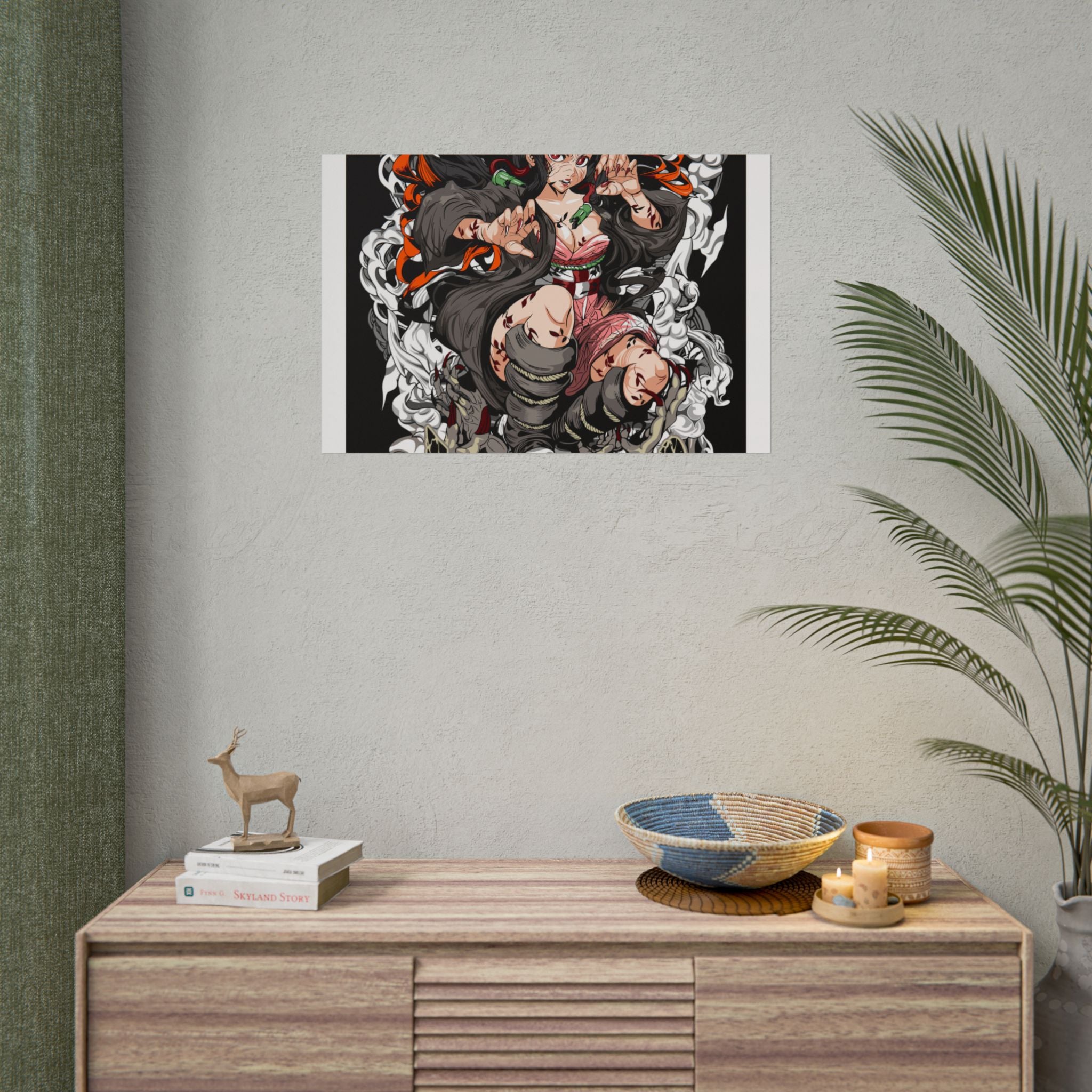 Nezuko Demon Girl Anime Poster — Rolled Collectible Wall Art