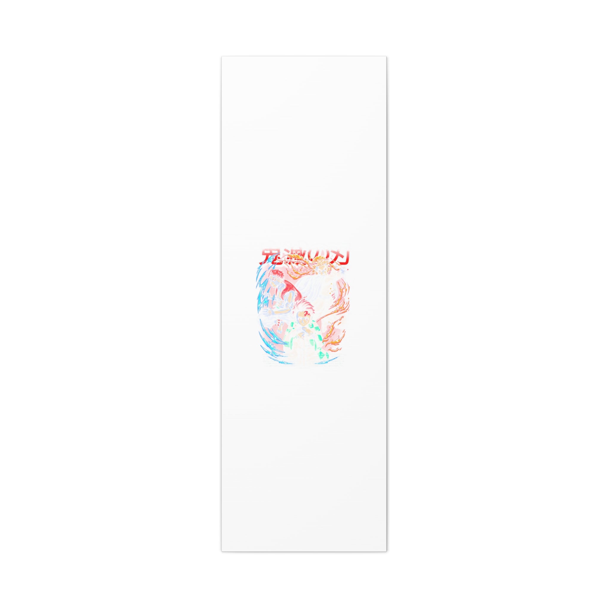 Anime Canvas Wall Art — Demon Slayer Tanjiro & Rengoku Matte Stretched Print