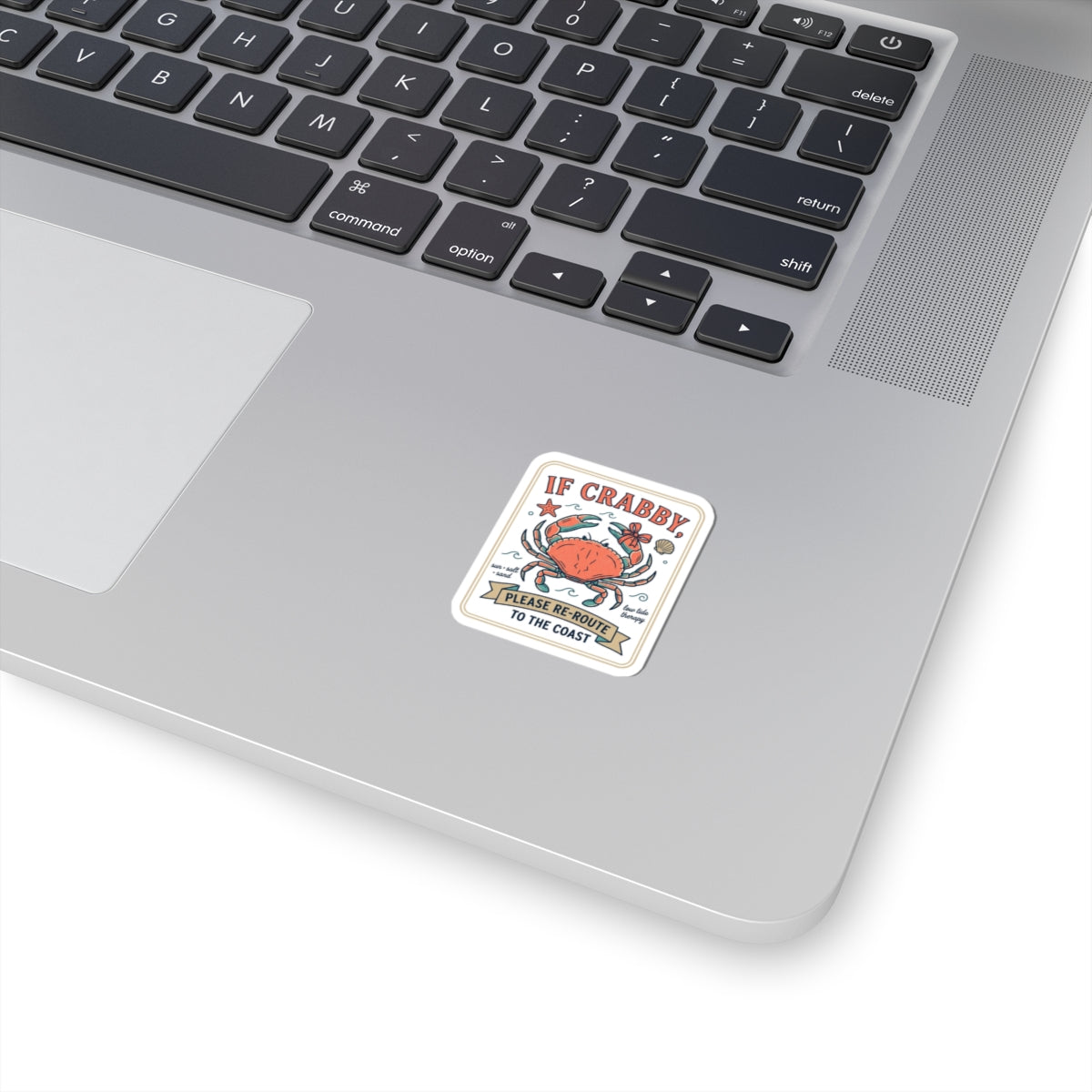 If Crabby Please Re-Route To The Coast Sticker | Crab Mood Humor, Coastal