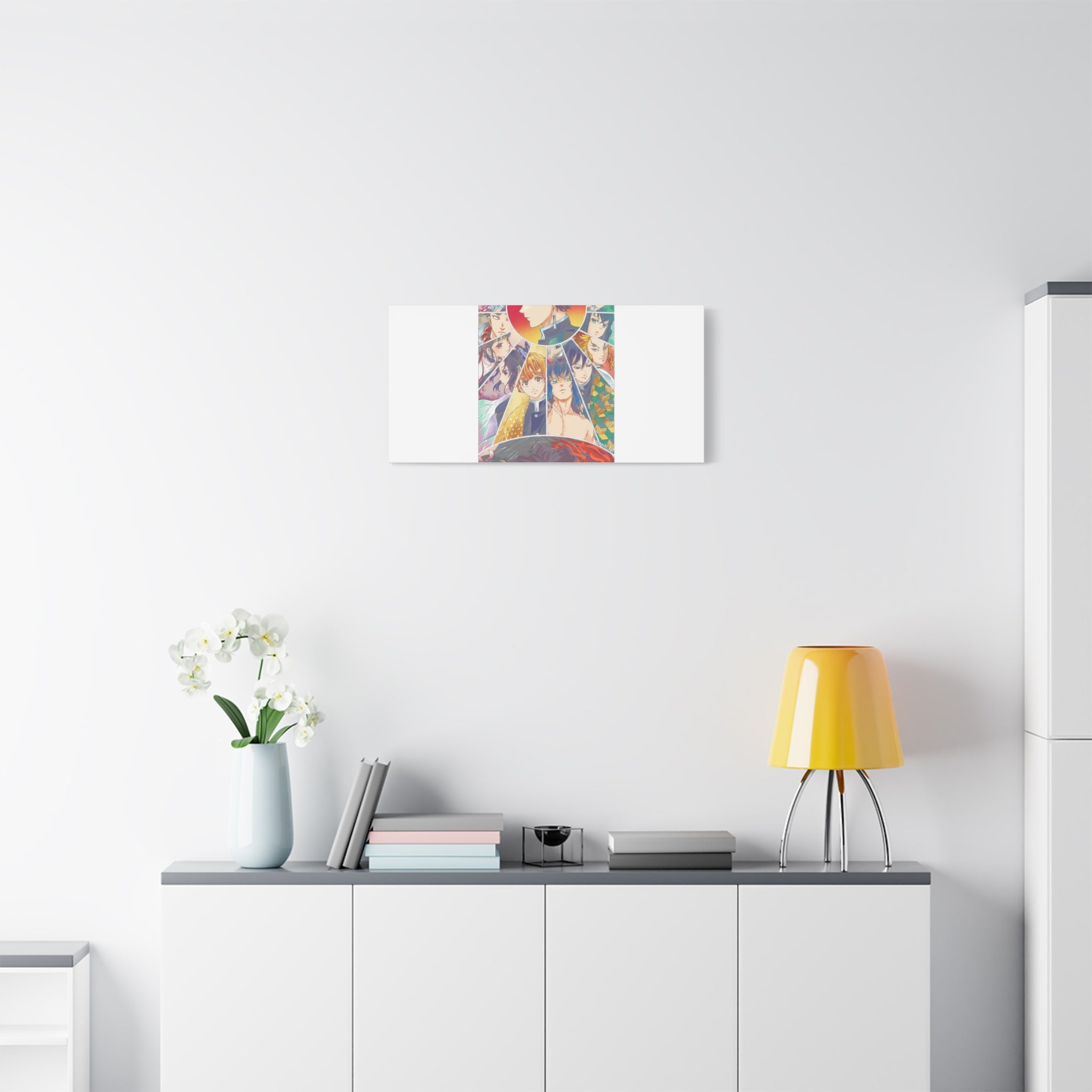 Anime Character Collage Matte Canvas Print - Stretched Wall Art