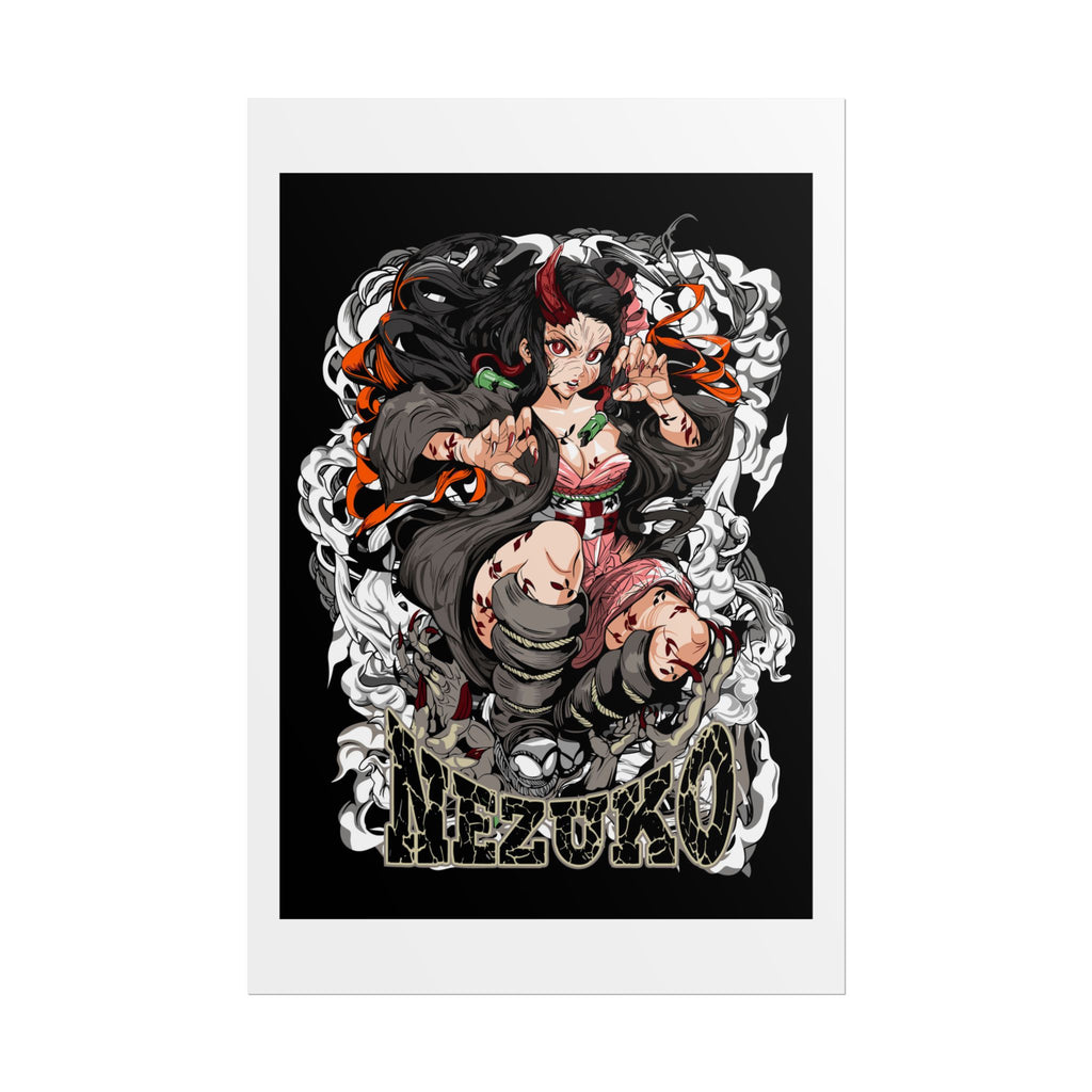 Nezuko Demon Girl Anime Poster — Rolled Collectible Wall Art