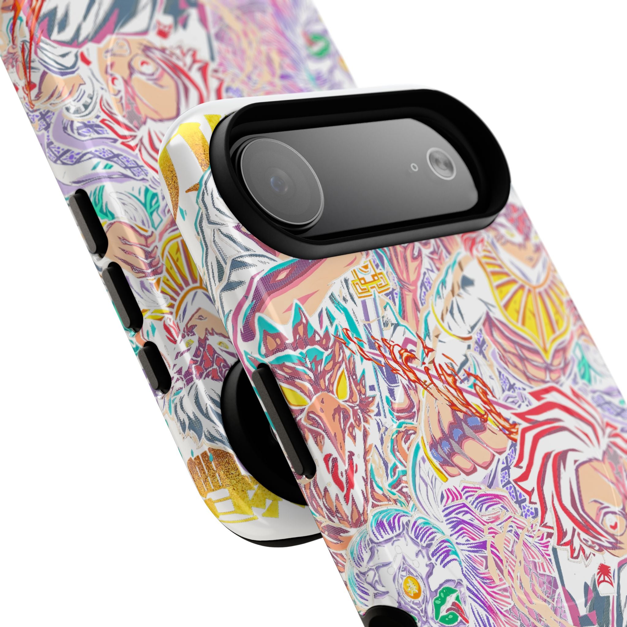 Anime Battle Phone Case — Colorful Demon Slayer Collage Magnetic Case
