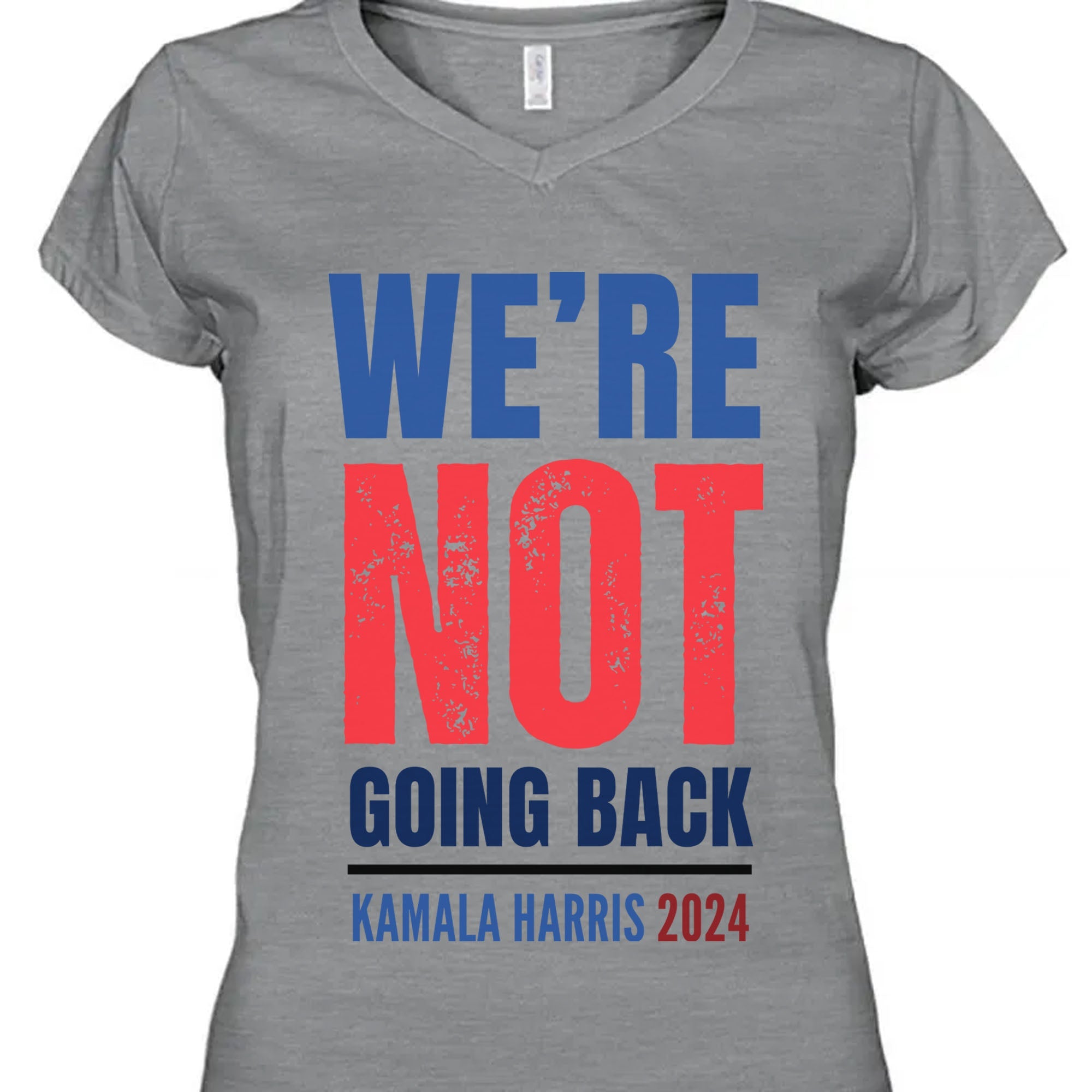 We're Not Going Back Shirt | Kamala Harris 2024 Shirt | Democrat Shirt Bright T1417 - KH2