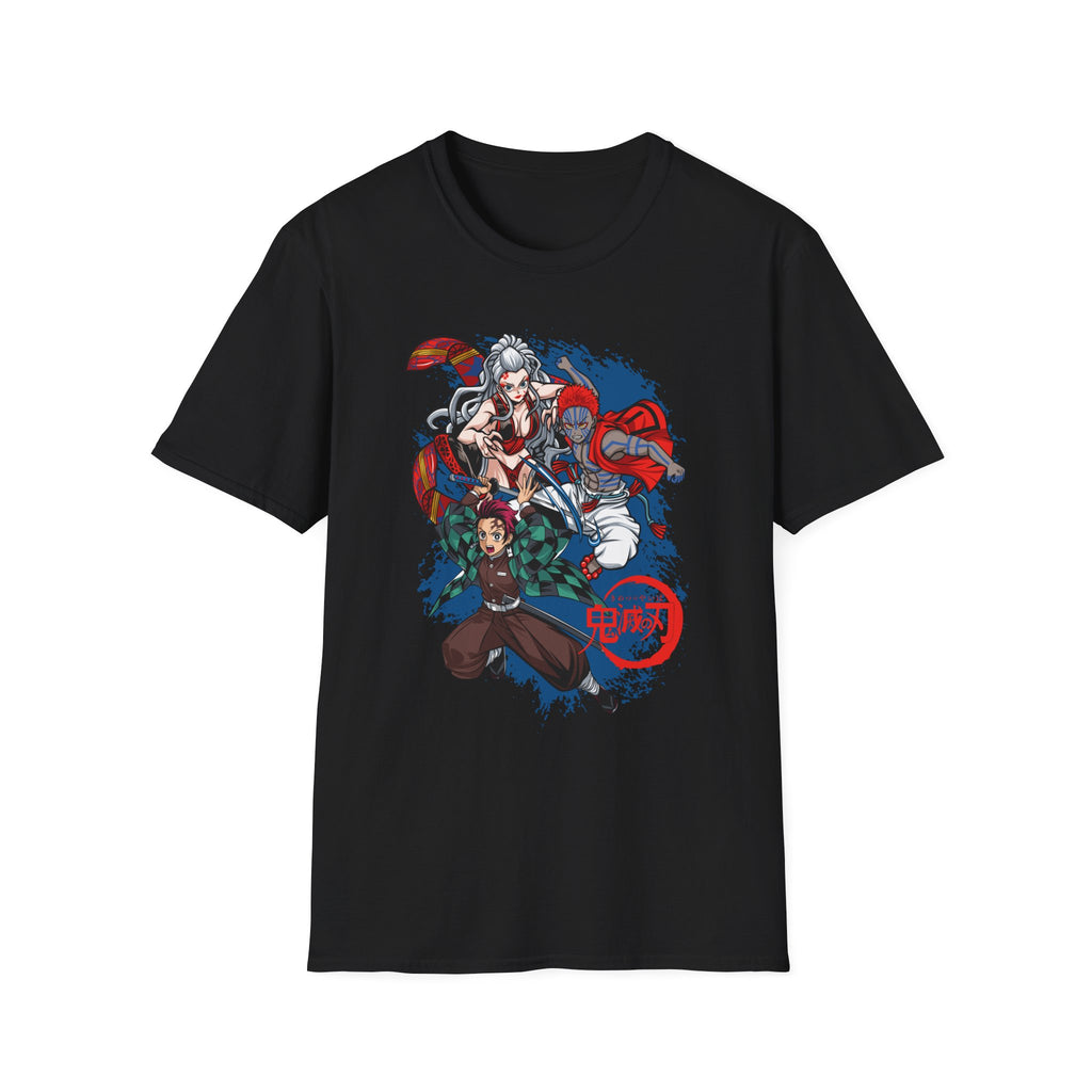 Anime Crew Graphic T-Shirt — Samurai & Fighters Illustration