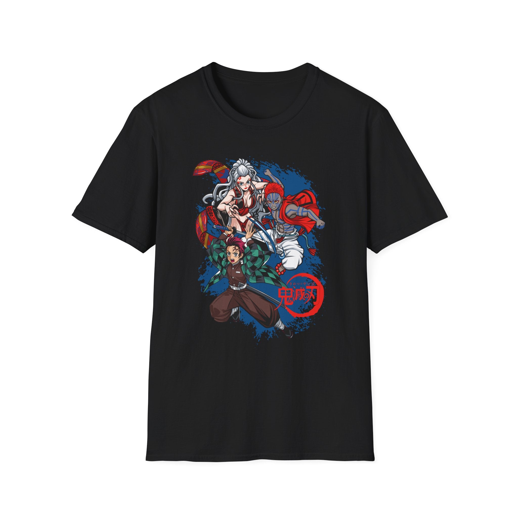 Anime Crew Graphic T-Shirt — Samurai & Fighters Illustration