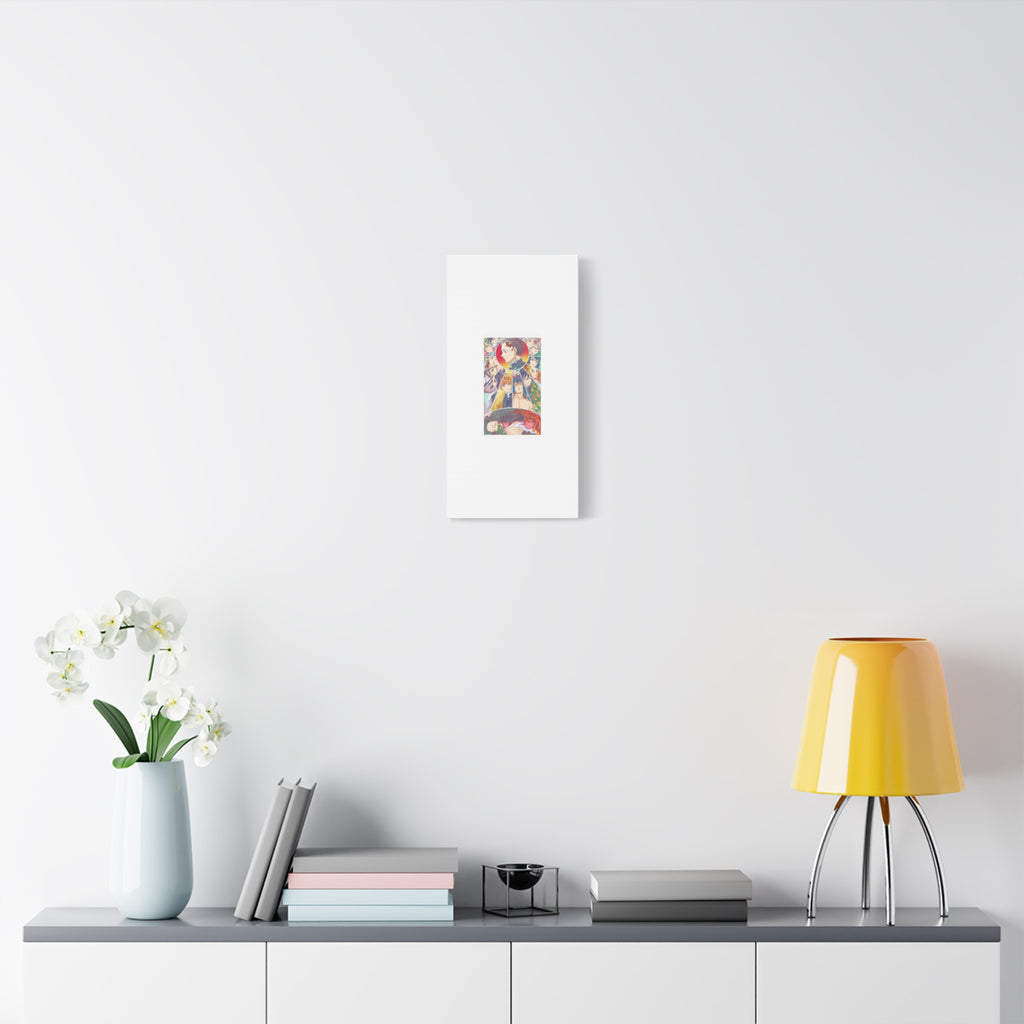 Anime Character Collage Matte Canvas Print - Stretched Wall Art