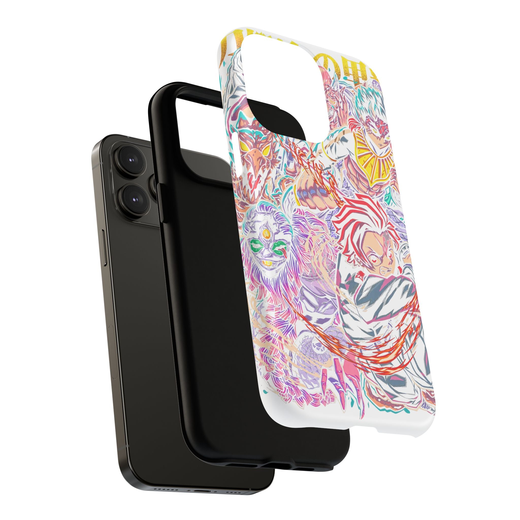 Anime Battle Phone Case — Colorful Demon Slayer Collage Magnetic Case
