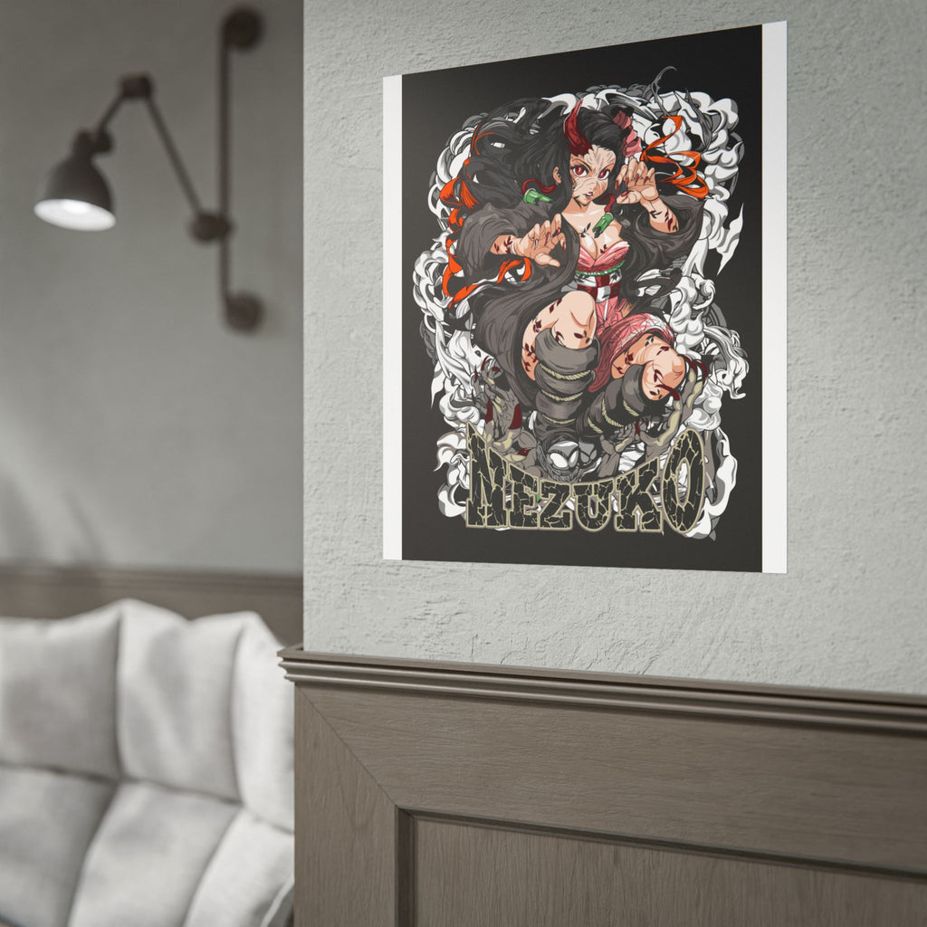 Nezuko Demon Girl Anime Poster — Rolled Collectible Wall Art