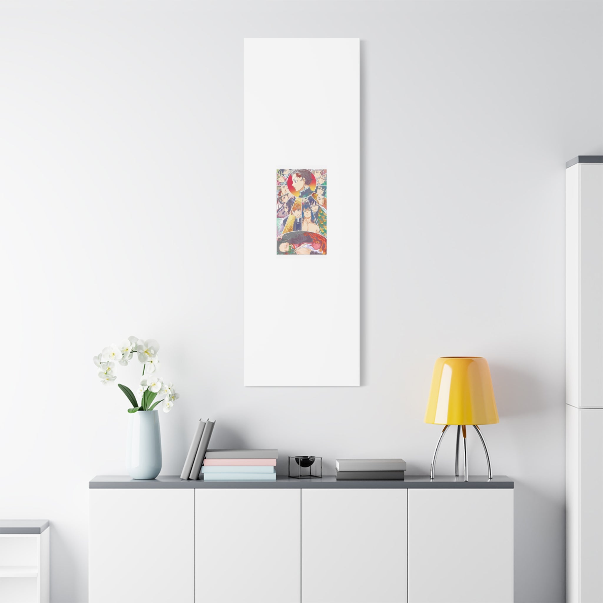 Anime Character Collage Matte Canvas Print - Stretched Wall Art