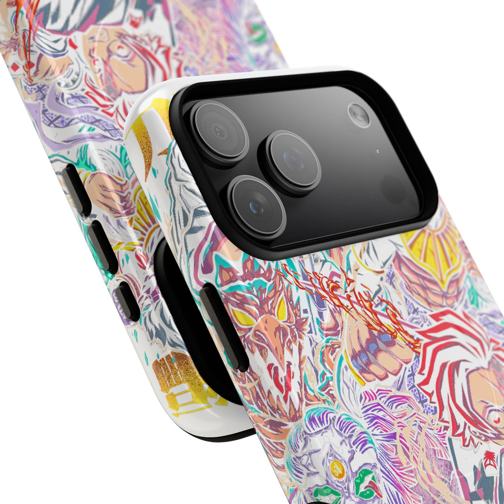 Anime Battle Phone Case — Colorful Demon Slayer Collage Magnetic Case